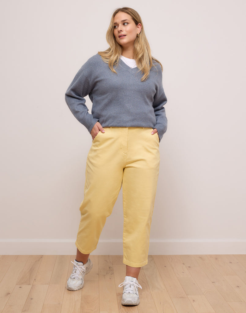 Yellow Plus Size Trousers