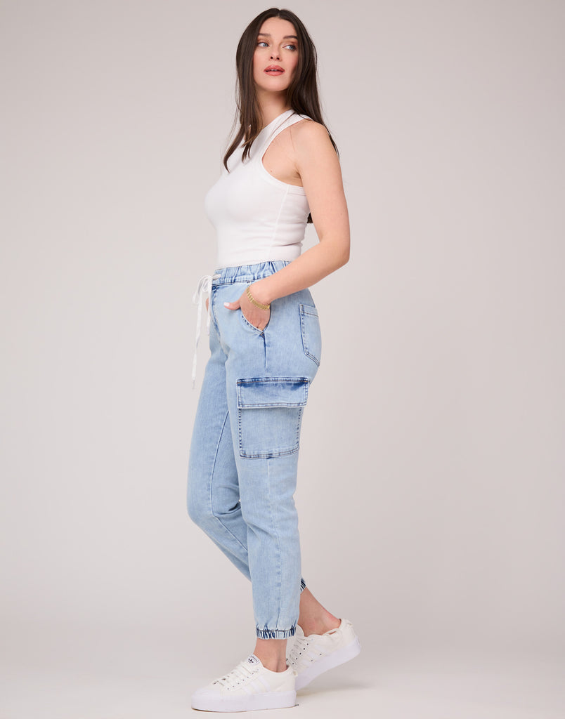 Buy Laasa High Rise Relaxed Capri - Navyblue at Rs.999 online