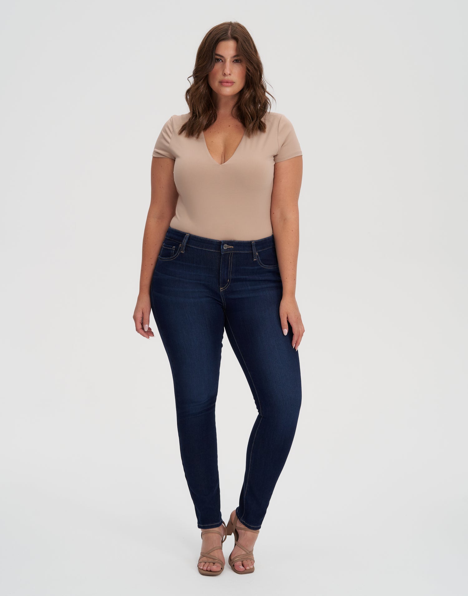 RACHEL SKINNY JEANS / 30" DARK INDIE