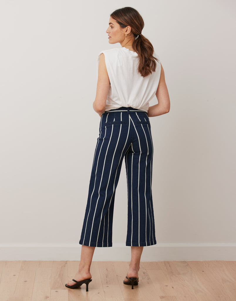 LILY WIDE LEG JEANS / Navy Pier