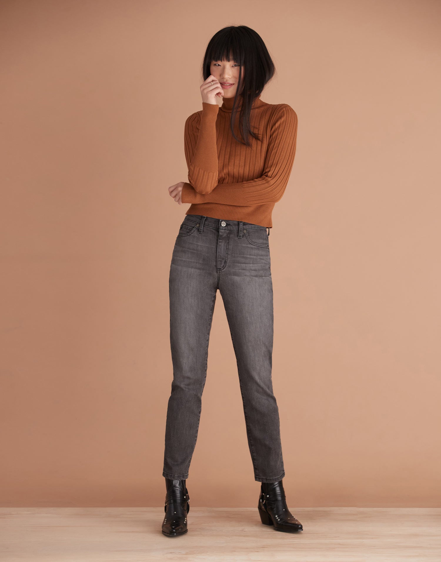 EMILY SLIM JEANS / THUNDER