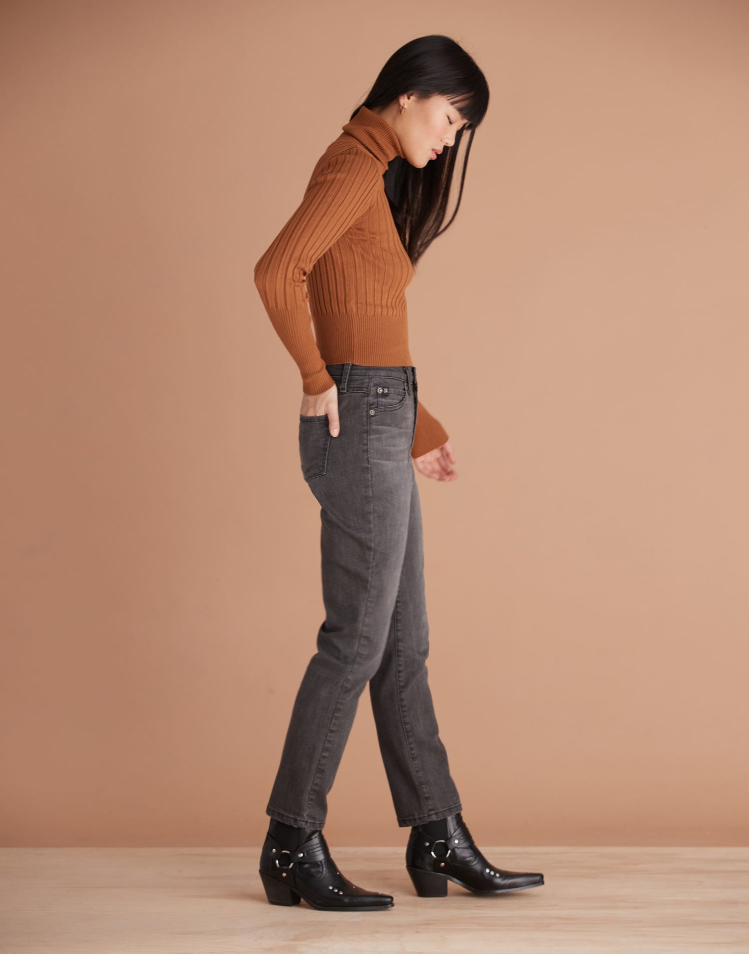 EMILY SLIM JEANS / THUNDER