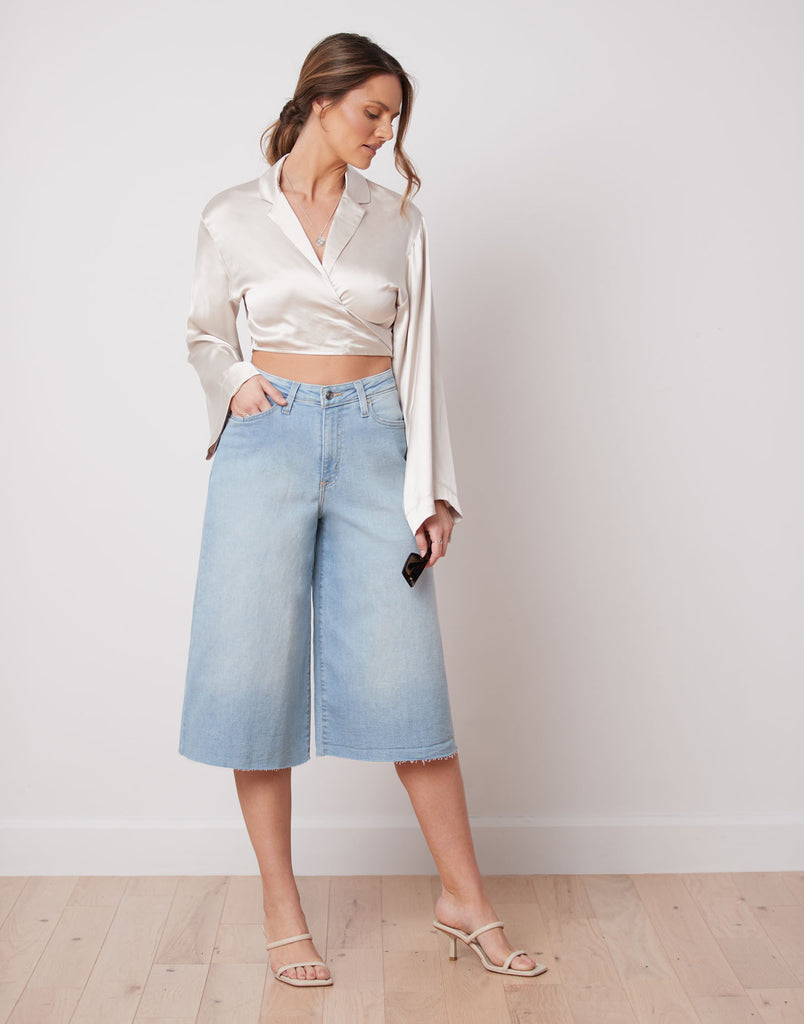 LILY WIDE LEG JEANS / POWER