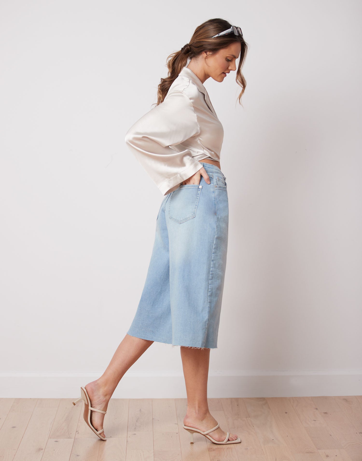 LILY WIDE LEG JEANS / POWER