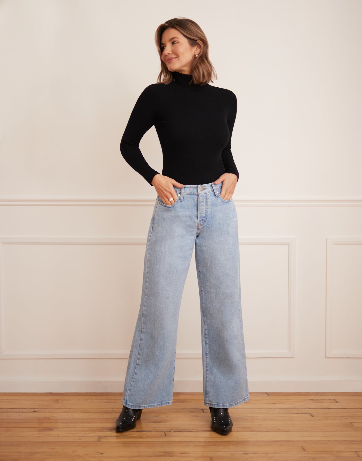 LILY WIDE LEG JEANS / FRESHWATER