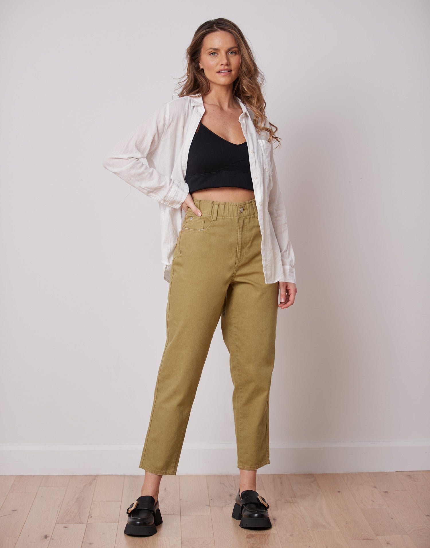 Mom hot sale jeans khaki