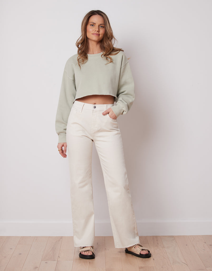 LILY WIDE LEG PANT / OFF-WHITE
