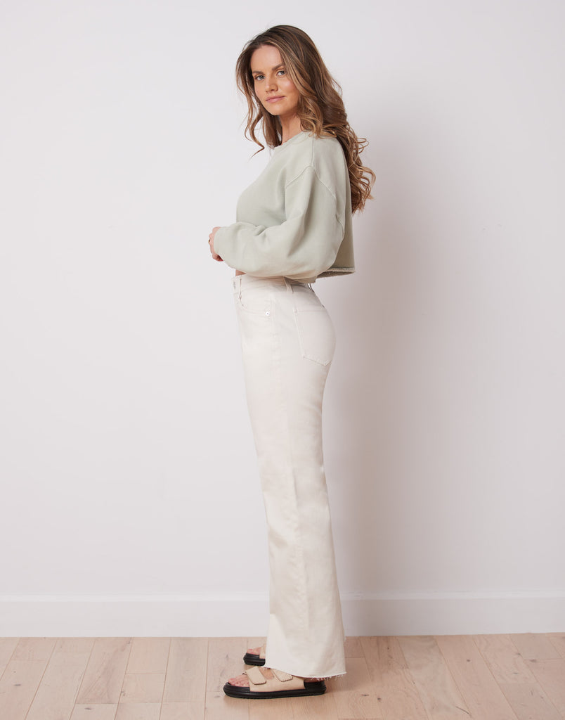 LILY WIDE LEG PANT / OFF-WHITE
