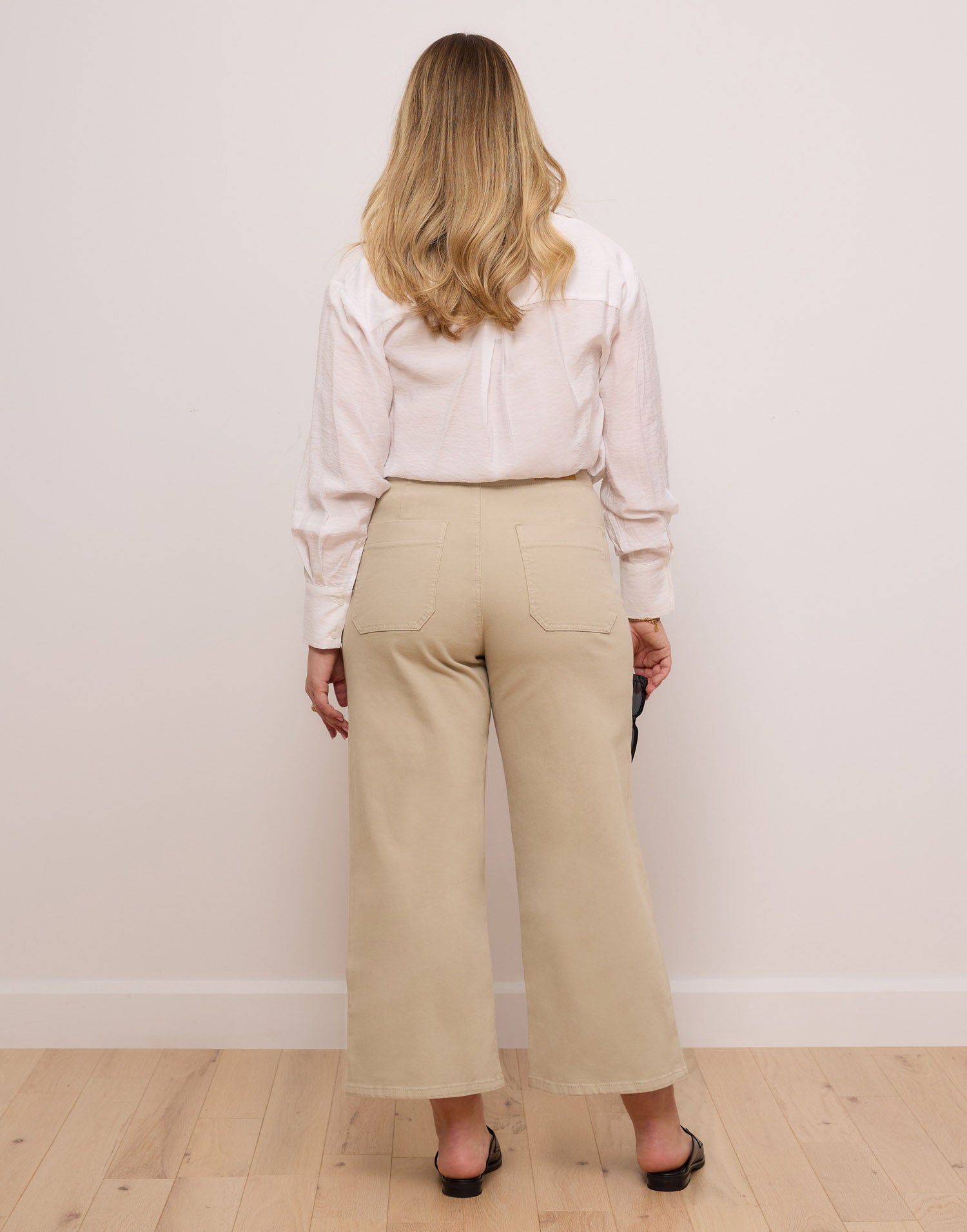 LILY WIDE LEG JEANS / SANDY BEACH