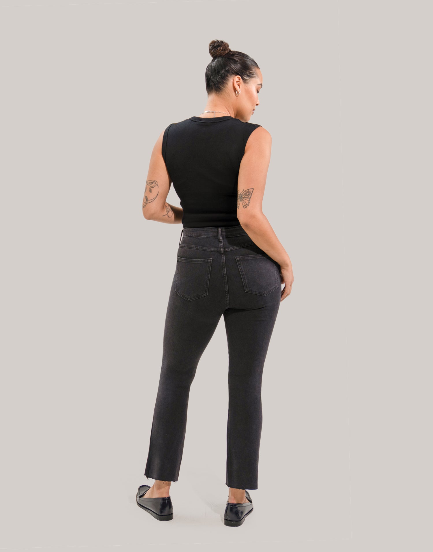 EMILY SLIM JEANS / WASHED BLACK