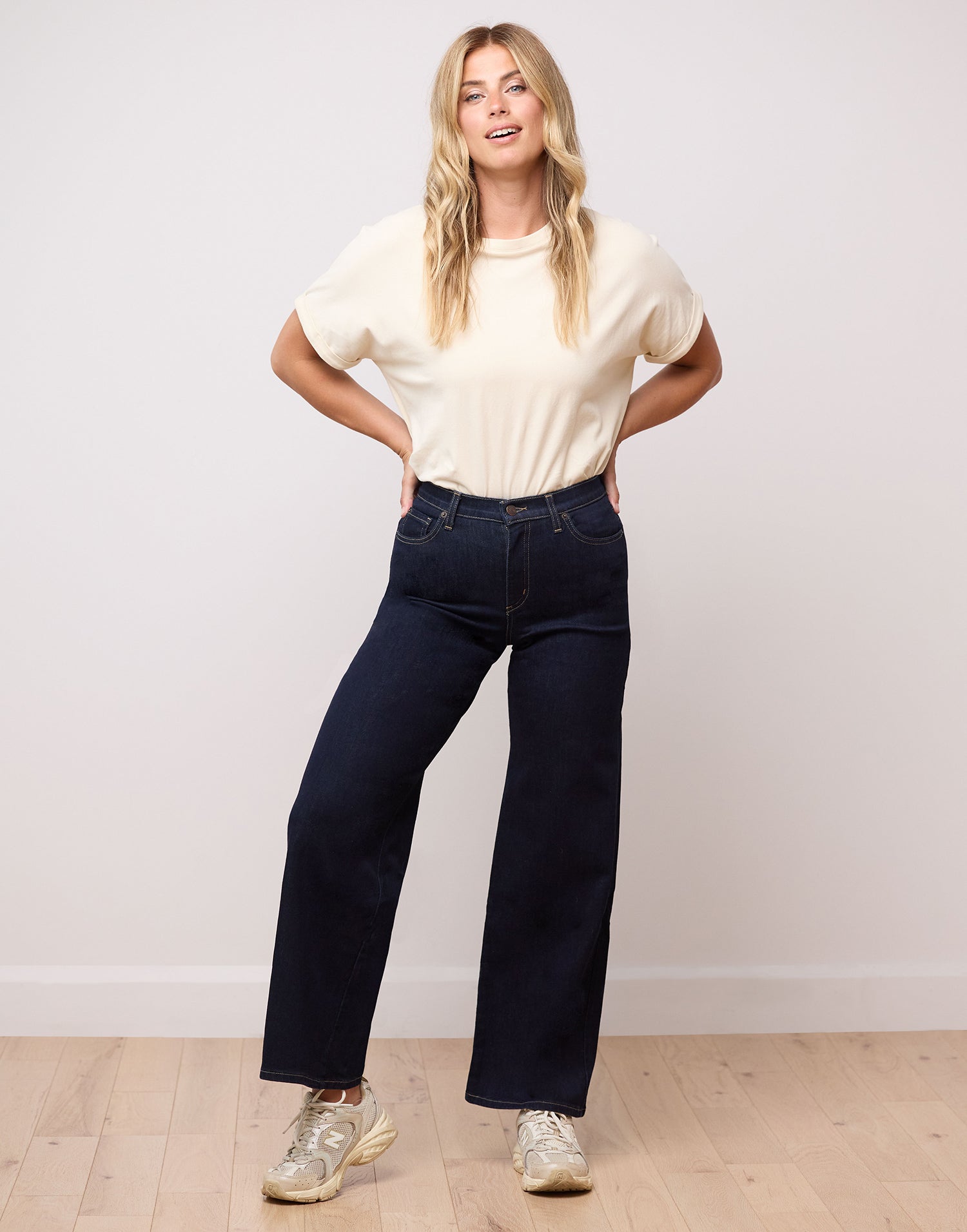 LILY WIDE LEG JEANS / NIGHT CAP