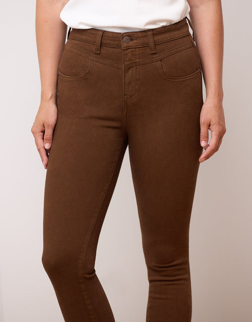 Brown skinny jeans