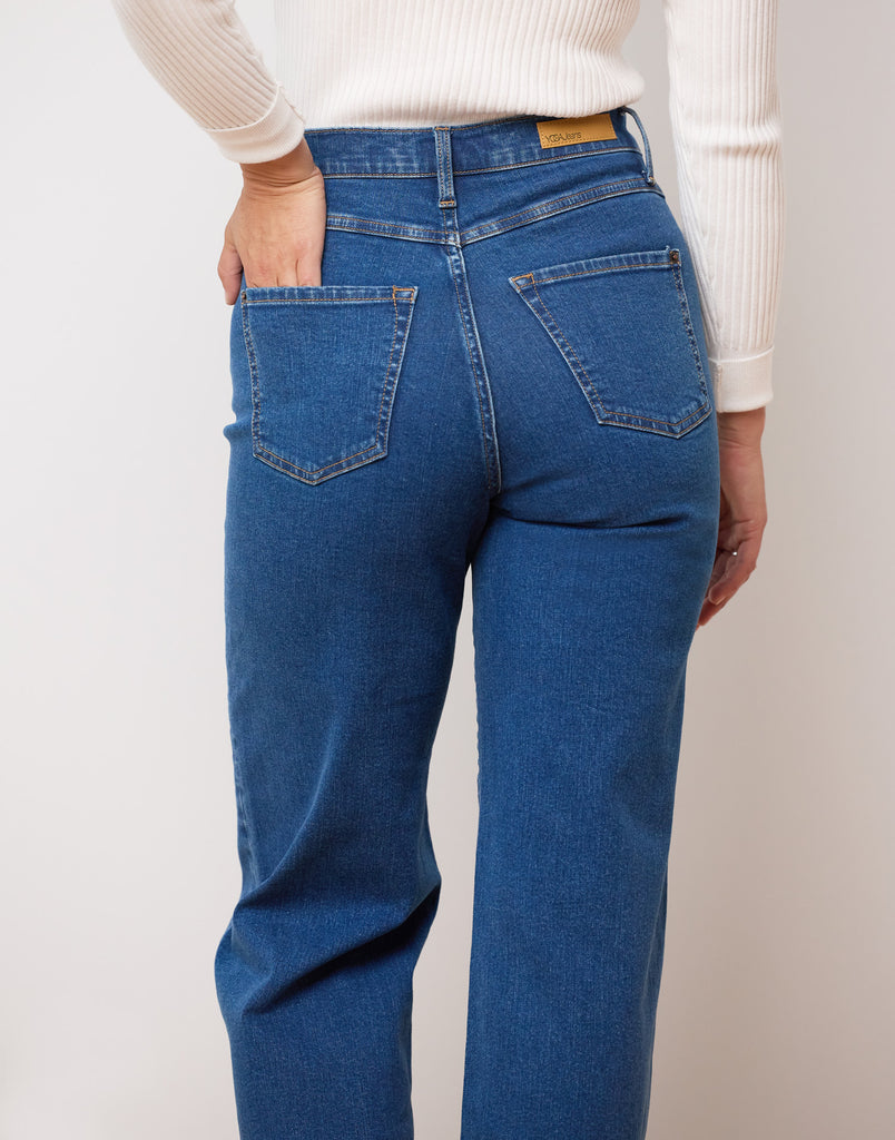 LILY WIDE LEG JEANS / HERITAGE BLUE