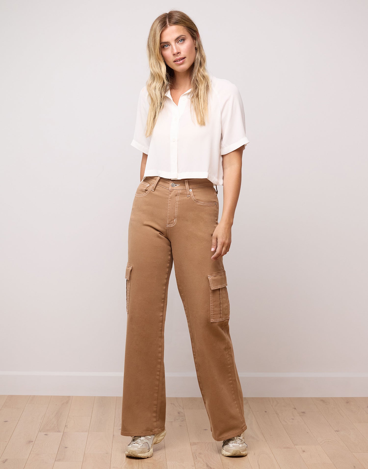 LILY WIDE LEG JEANS / MACCHIATO