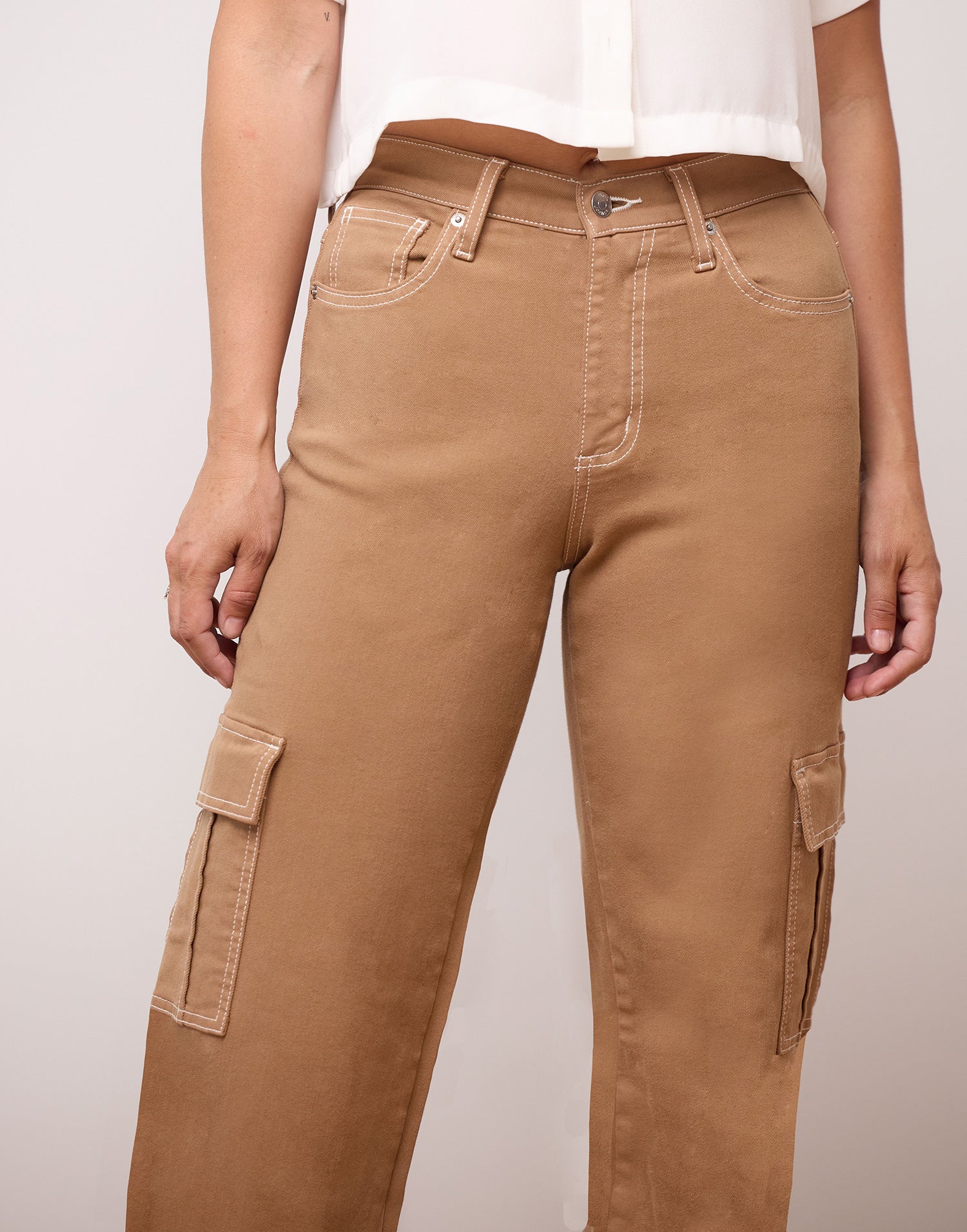 LILY WIDE LEG JEANS / MACCHIATO