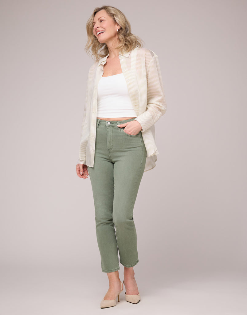 EMILY SLIM JEANS / BEACH GRASS