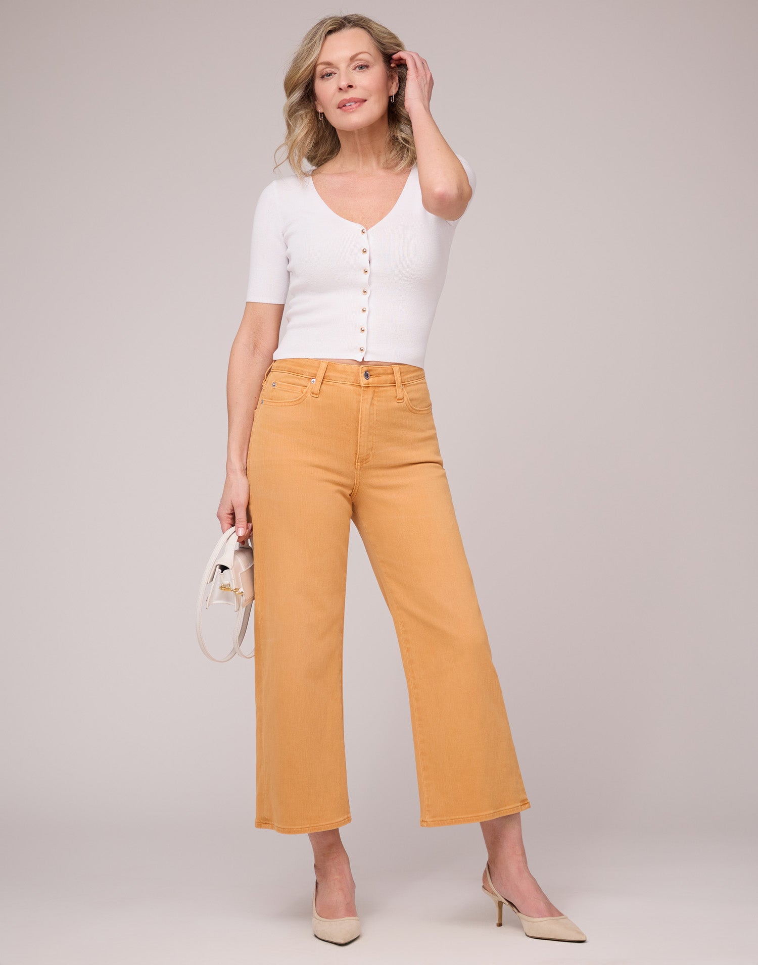 LILY WIDE LEG JEANS / CORAL REEF