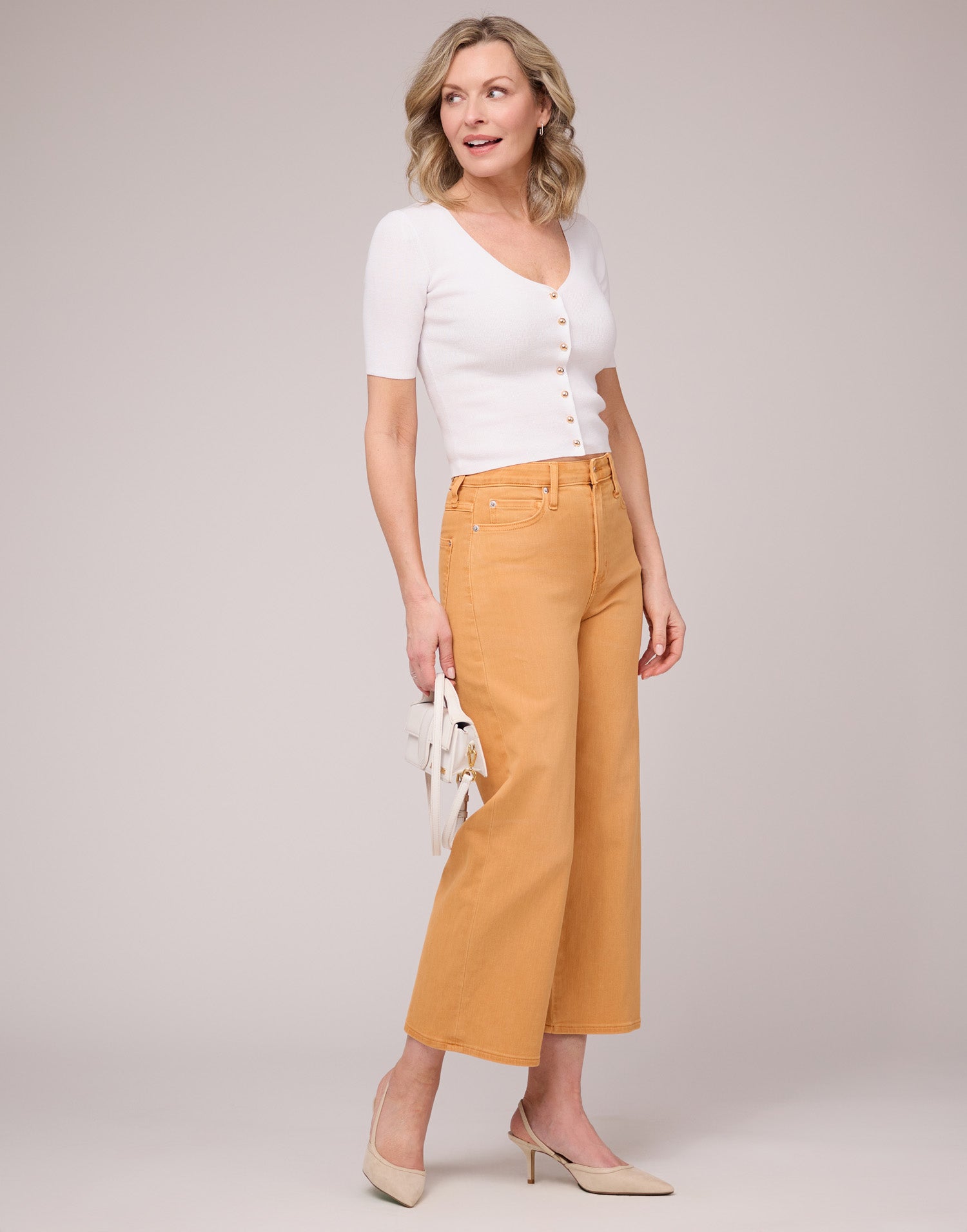 LILY WIDE LEG JEANS / CORAL REEF