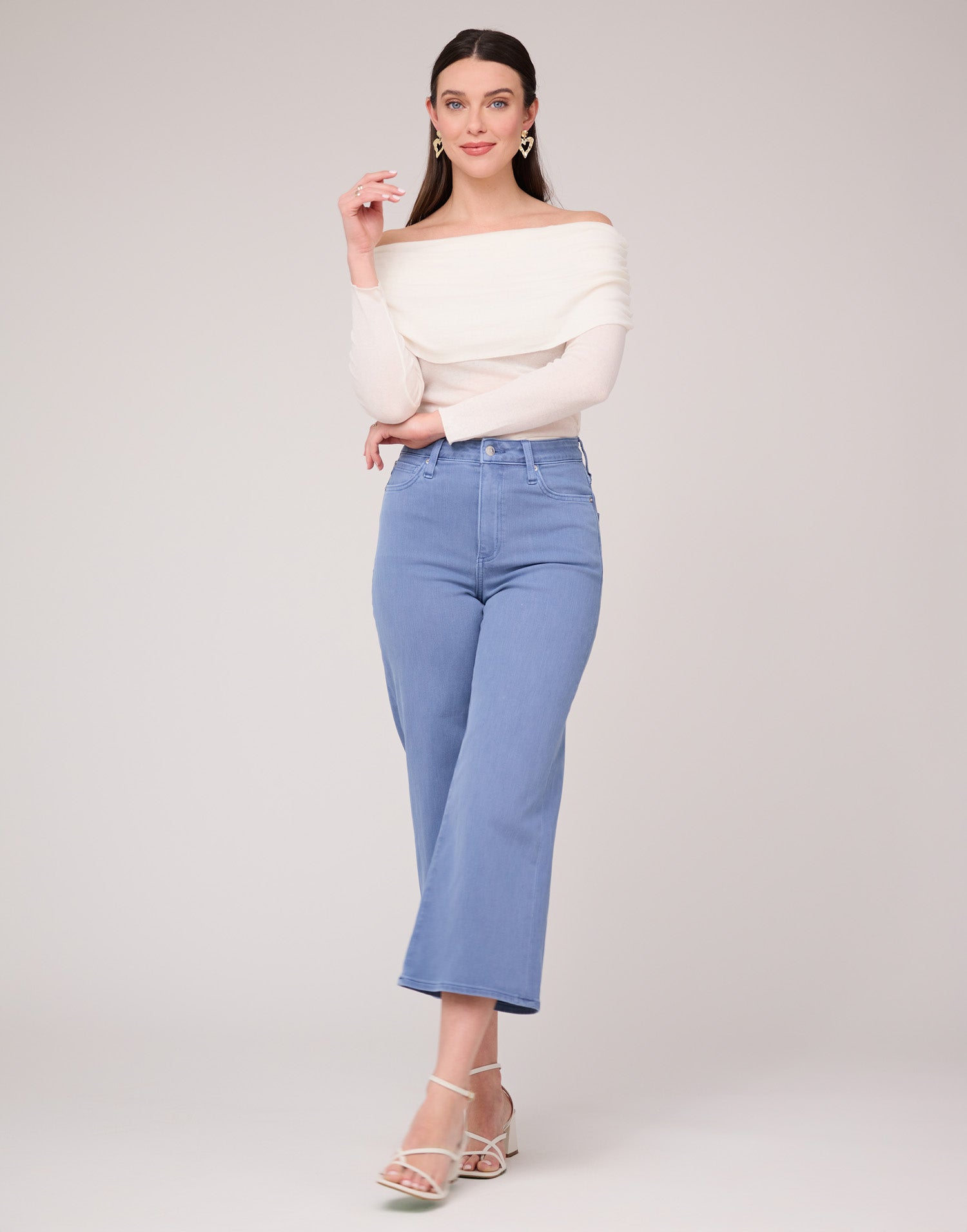 LILY WIDE LEG JEANS / PARADISE BLUE