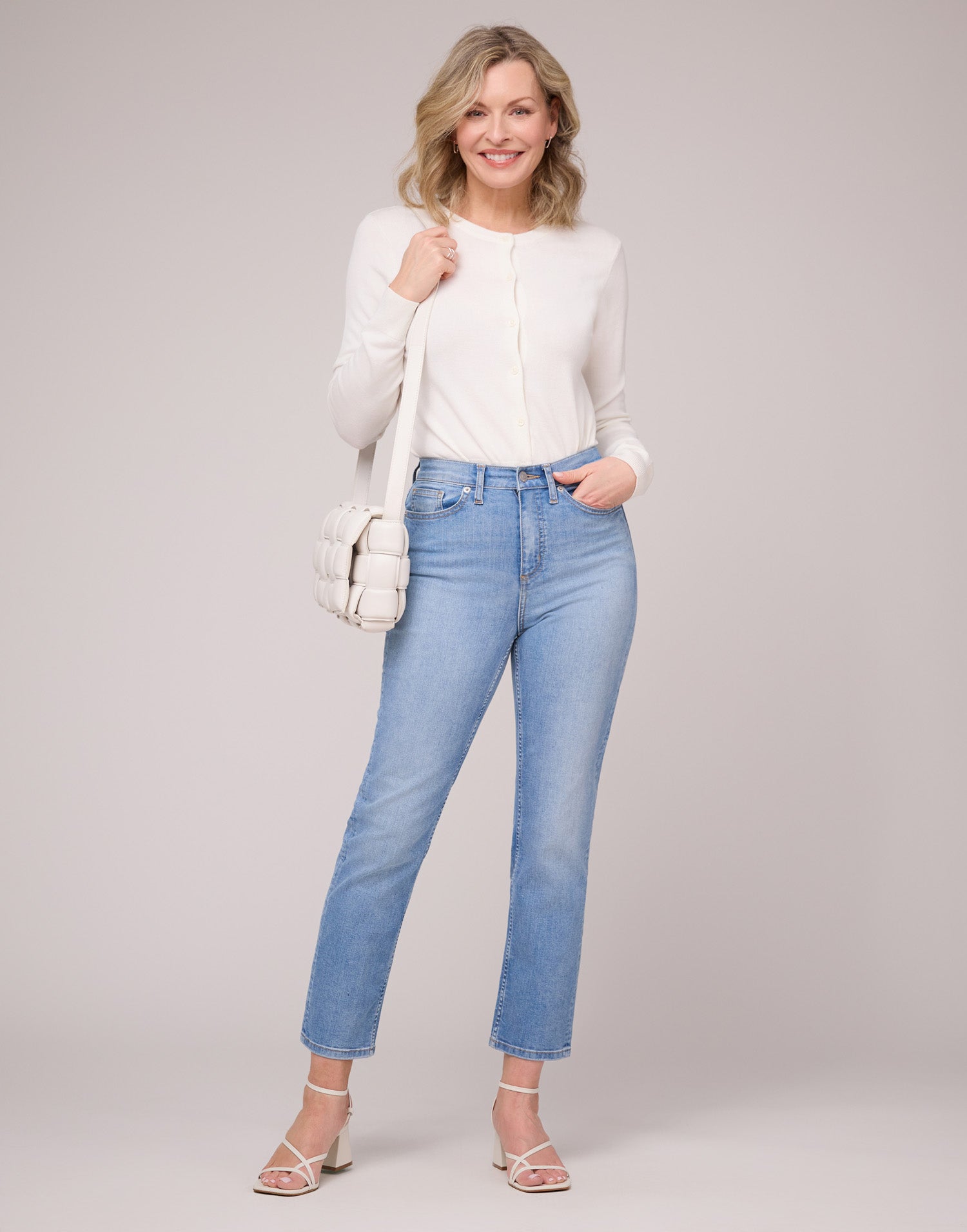 CHLOE STRAIGHT JEANS / SURF BLUE