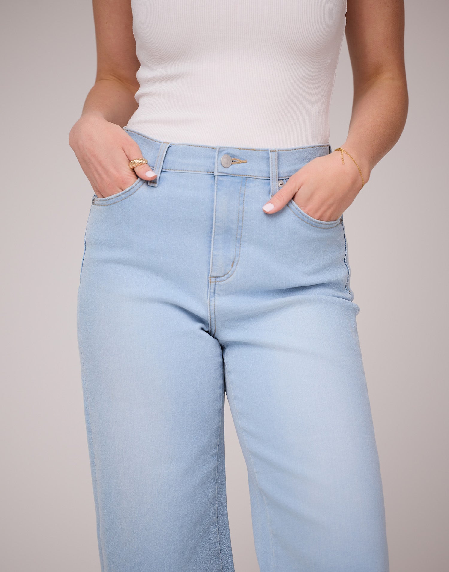 LILY WIDE LEG JEANS / CALI BLUE