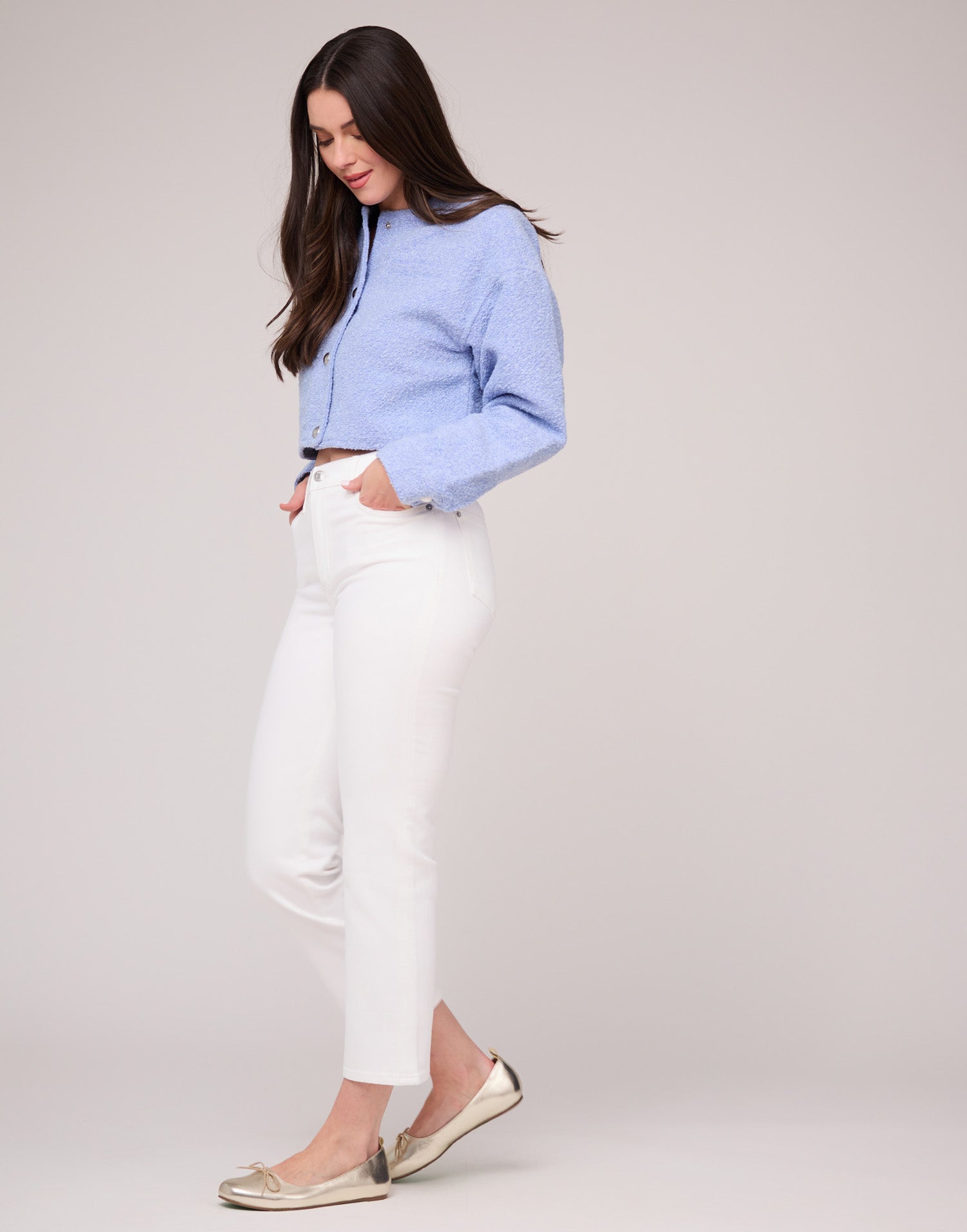 CHLOE STRAIGHT JEANS / WHITE SHELL