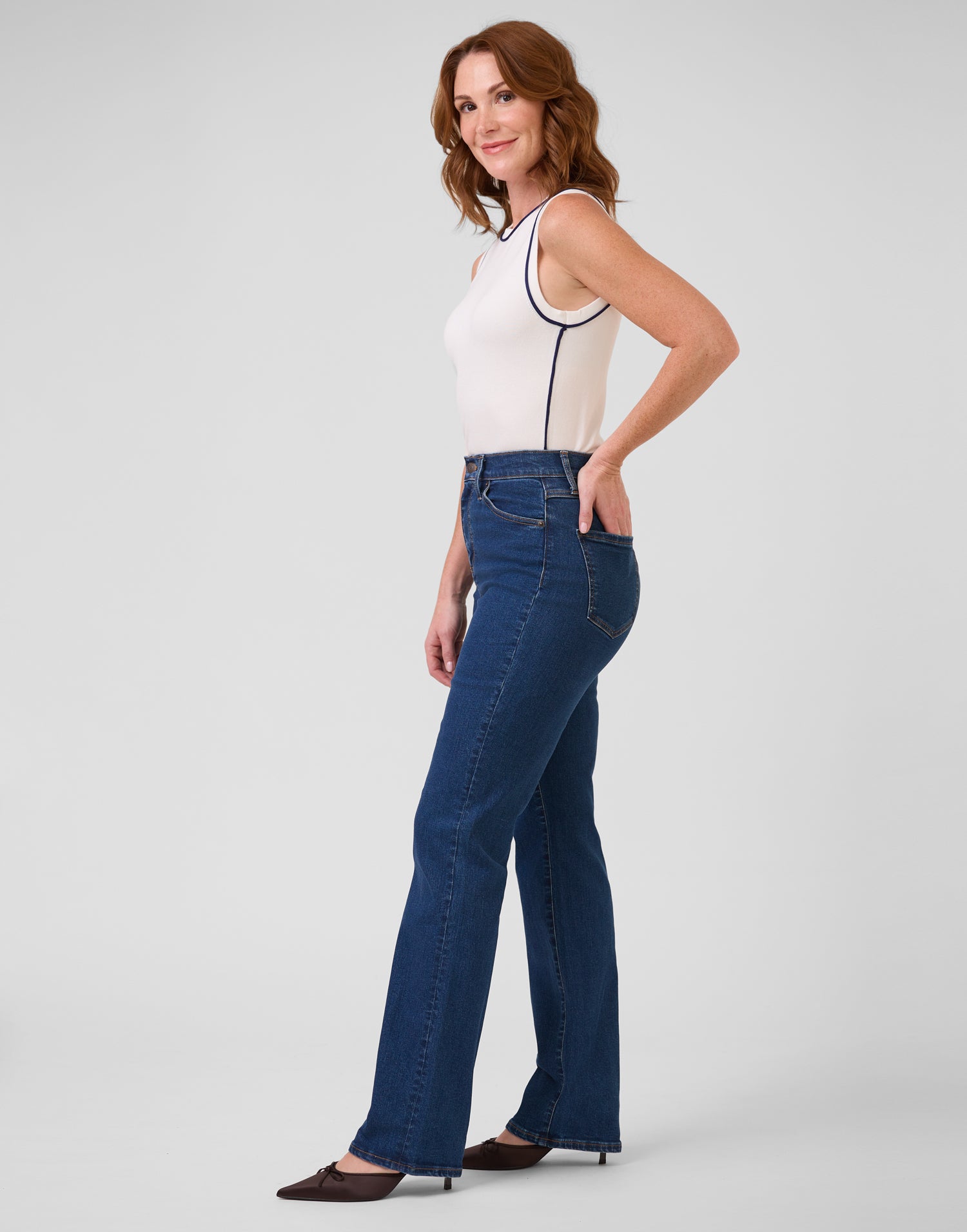 CHLOE STRAIGHT JEANS / HERITAGE BLUE