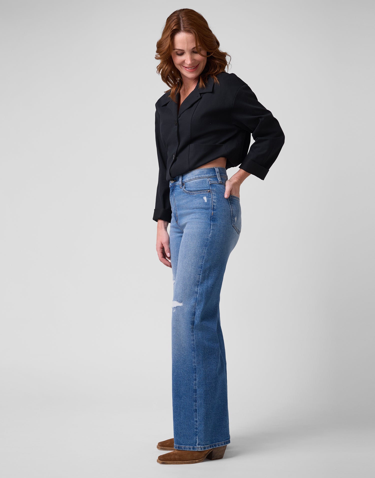 LILY WIDE LEG JEANS / NEW YORK