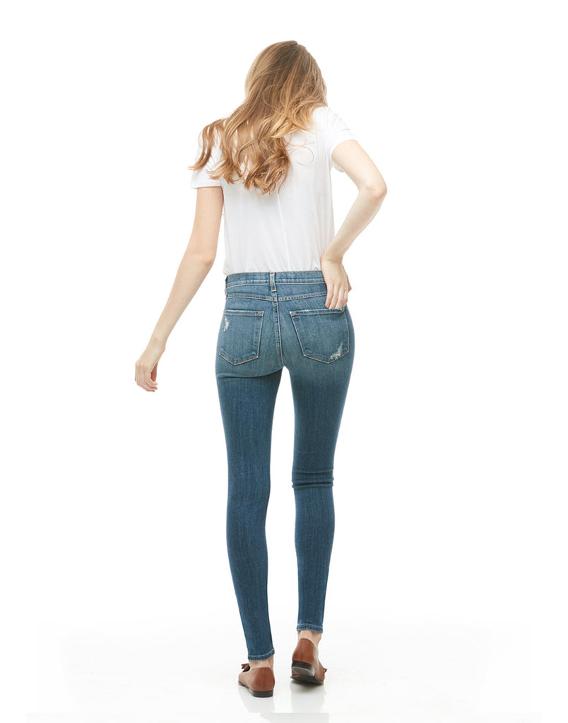 High Rise Rachel Skinny Jeans Malibu Beach Yoga Jeans
