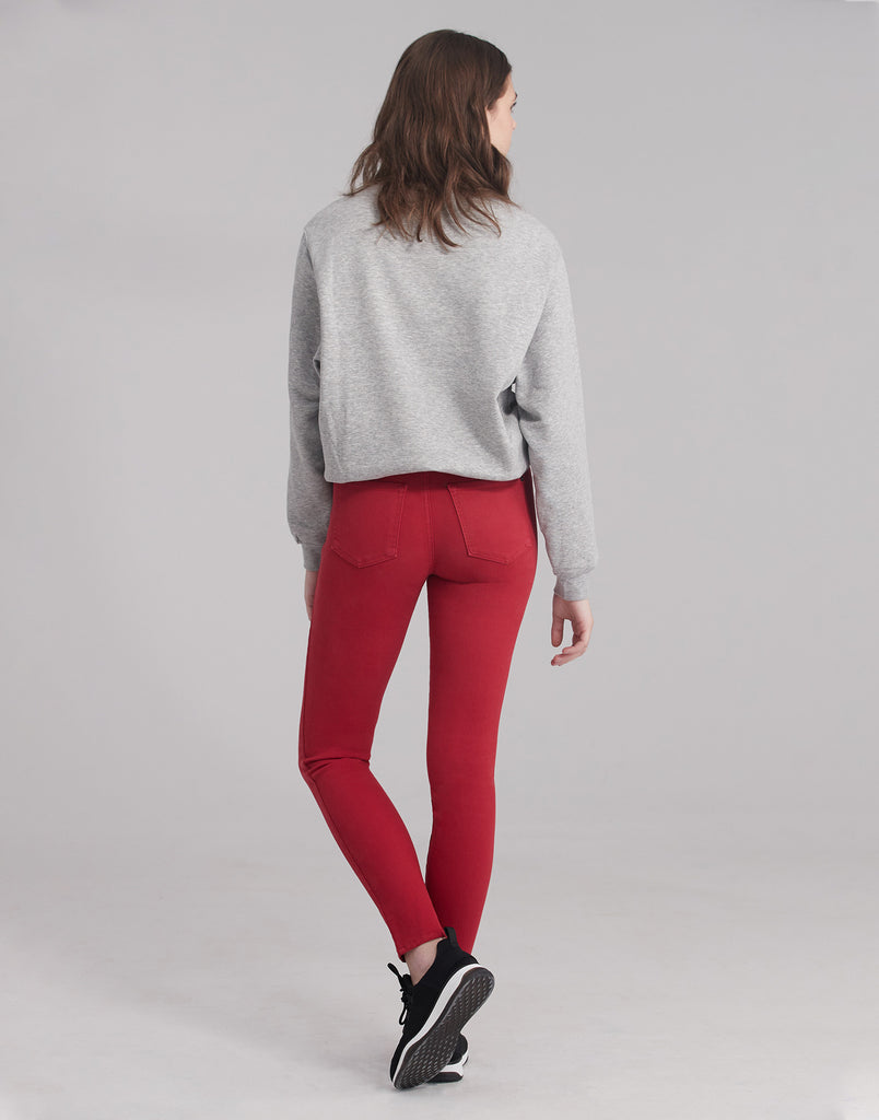 Rachel Skinny Jeans Red Lip Yoga Jeans
