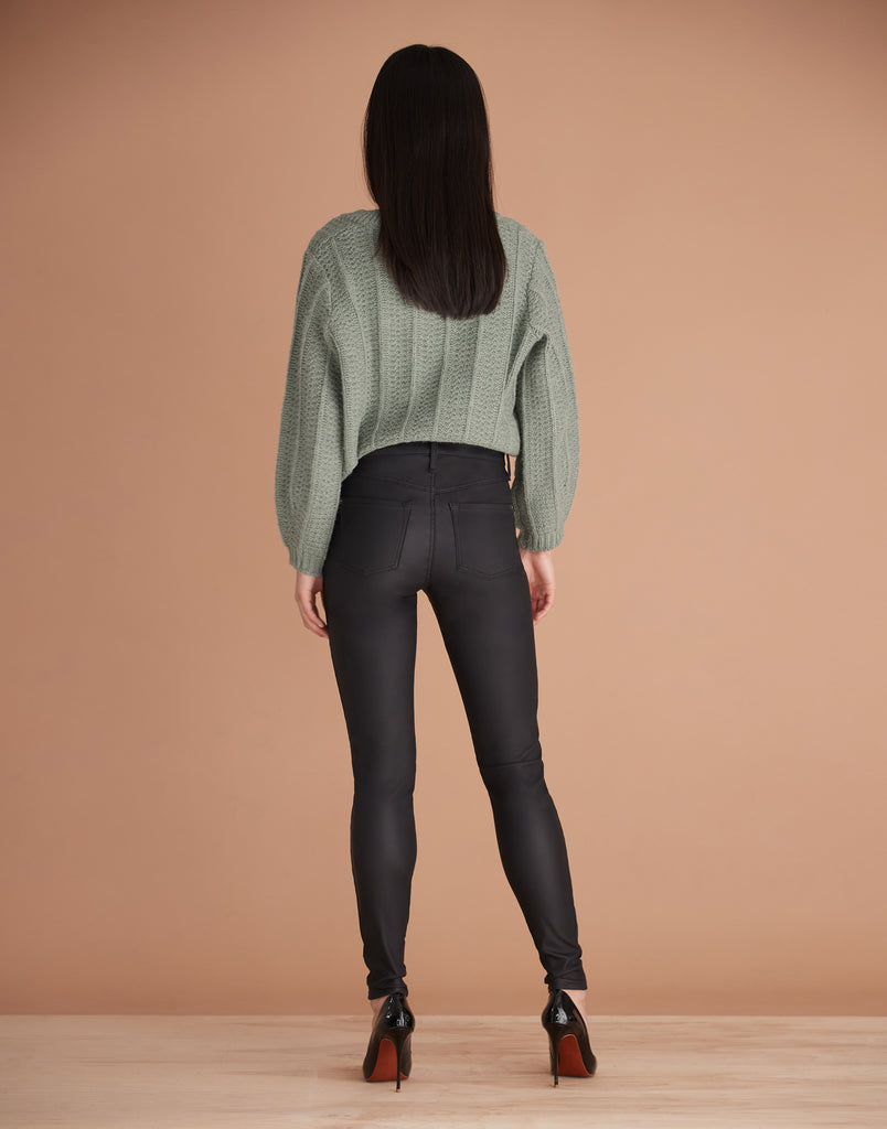 Rachel Skinny Classic Rise Jeans Black Yoga Jeans